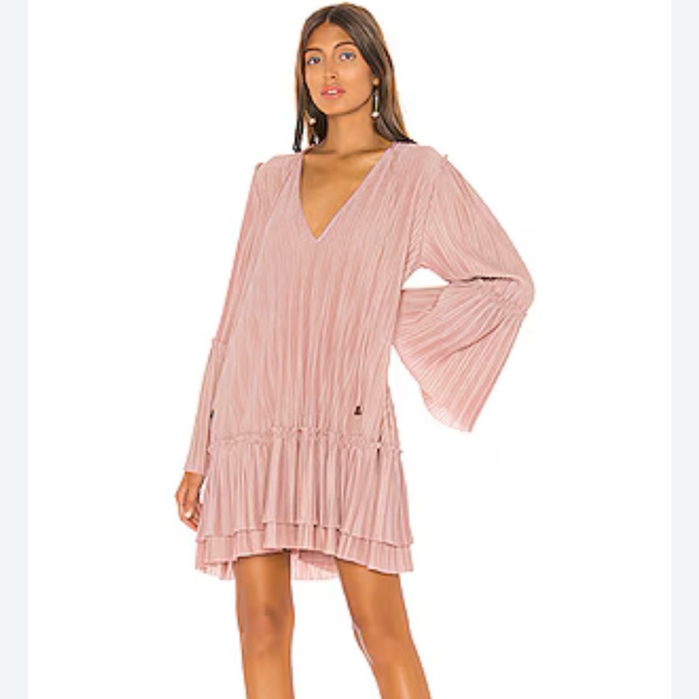 Free People Can’t Help It Mini Dress Pink Clay Size M